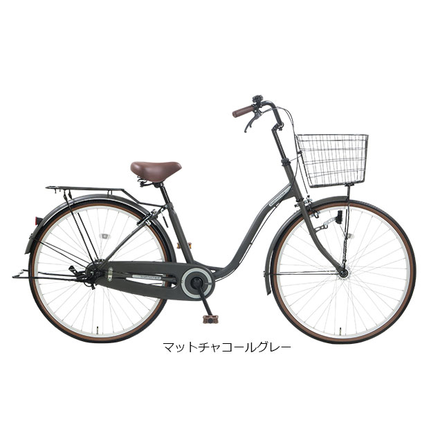 アサヒサイクルのママチャリ 黒 26インチ - 自転車本体