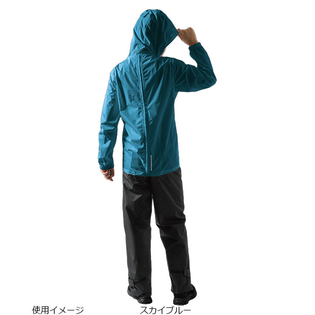 送料無料」「マック」AS-5140 パノラマバッグインサイクルレインスーツ