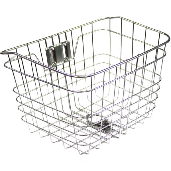 【新品】ステンレス製ワイヤーメッシュバスケット あさひ（asahi） 「送料無料」「あさひ」ステンレス前ワイヤーカゴ