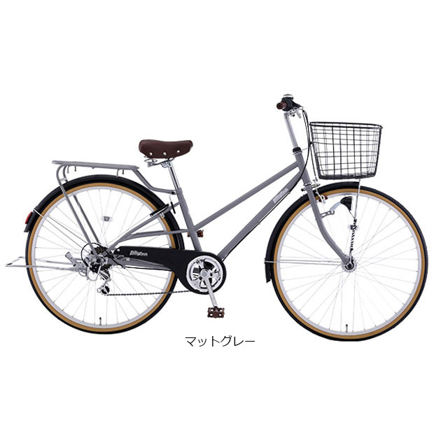 【760】一般車 ママチャリPurpleTown ブルー 27インチ シティサイクル・ママチャリ BRIDGESTONE(ブリヂストン