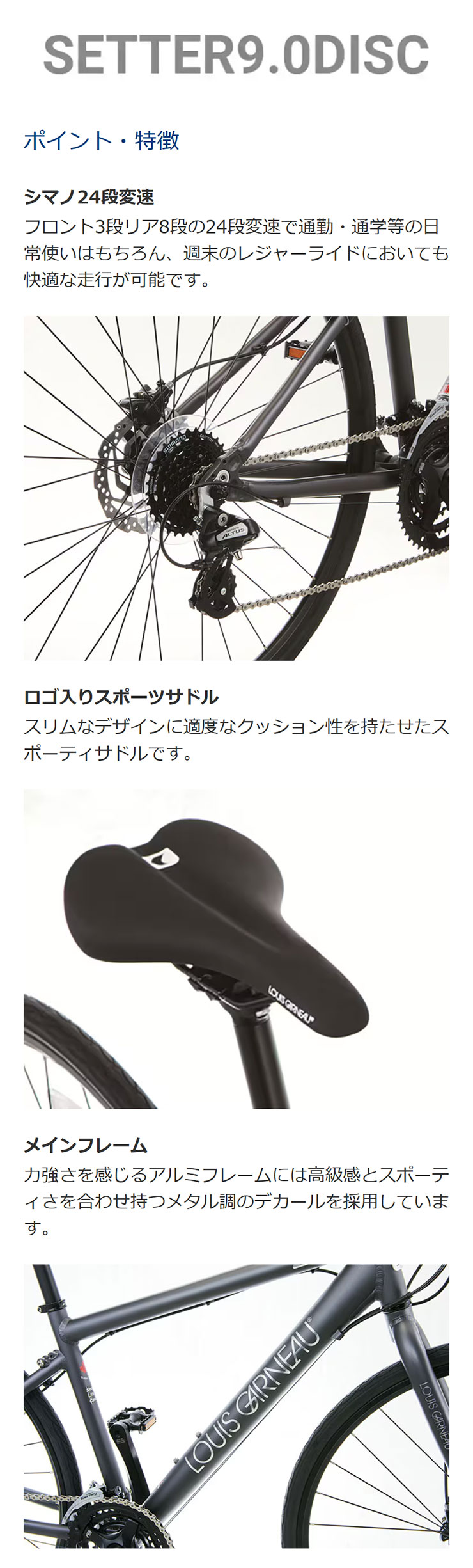 ルイガノ（LOUIS GARNEAU） 「ルイガノ」SETTER 9.0 DISC（セッター