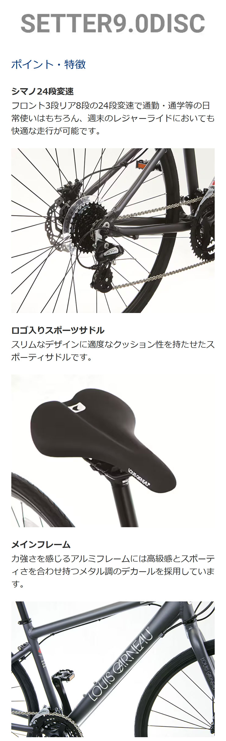 ルイガノ（LOUIS GARNEAU） 「東日本限定」「ルイガノ」SETTER 9.0