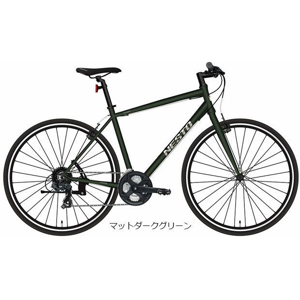 NESTO ( ネスト ) クロスバイク VACANZE バカンゼ 自転車 マウンテン マットブラック 21段変速 VACANZE 1 - NESTO