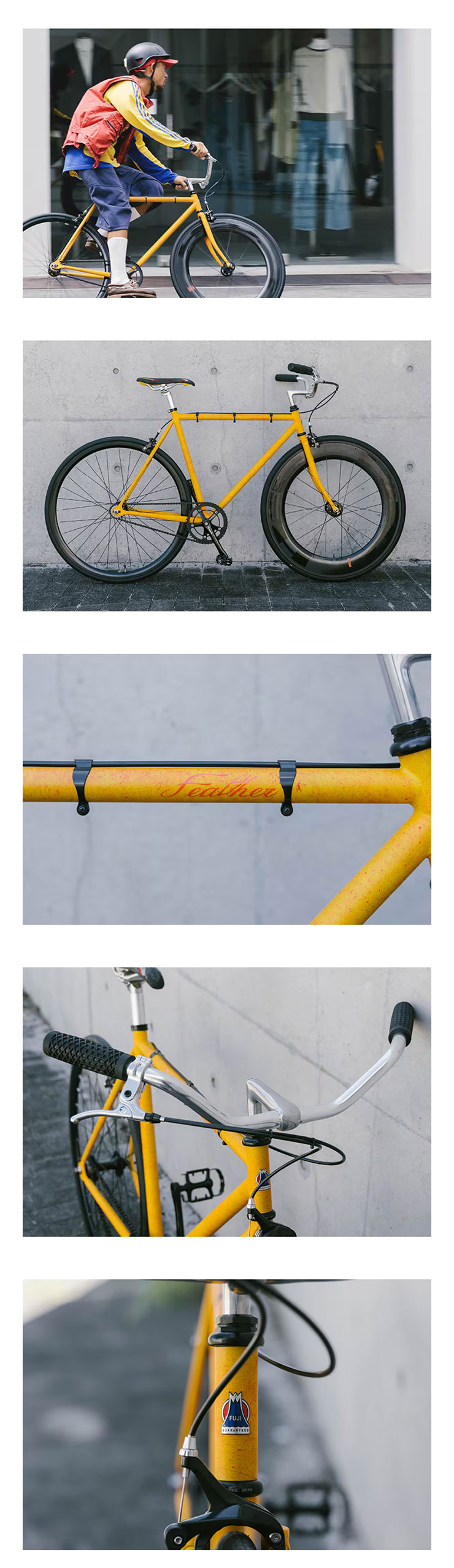 フジ」FEATHER（フェザー）700c フレームサイズ：54 ピストバイク