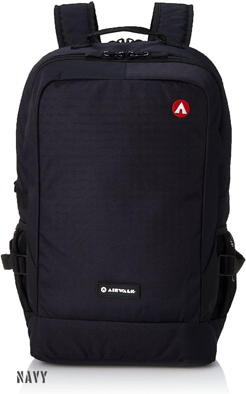 在庫限最終特価  AIRWALK デイパック  エアウォーク 2ルーム BOX リュック DAYPACK @7800 リサイクル素材 a2152012｜cyclepoint｜03