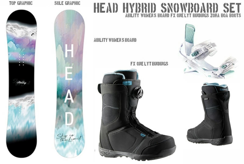 HEAD SNOWBOARDS  レディース スノーボード 3点セット ABILITY FLOCKA ＠146000 |  | 01