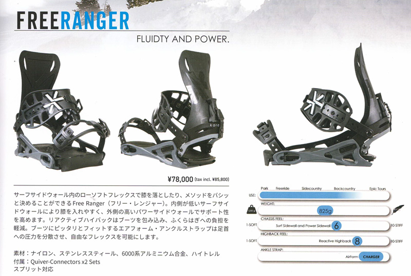 KARAKORAM BINDING   PRIME CONNECT FREE RANGER QC2セット付 @89000 カラコラム バインディング |  | 01
