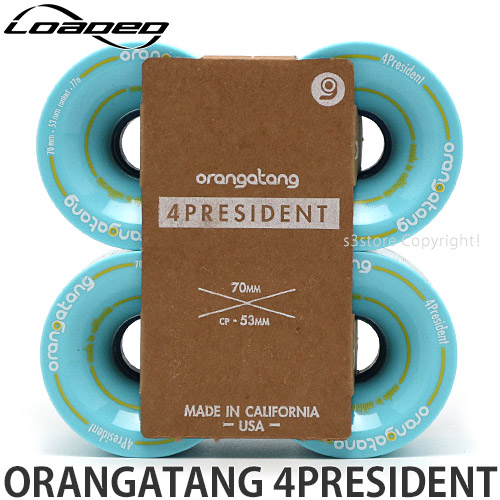 4個1セット  ORANGATANG WEELS  4 PRESIDENT @12000 オランガタン ウィール ロング スケート 用 |  | 01