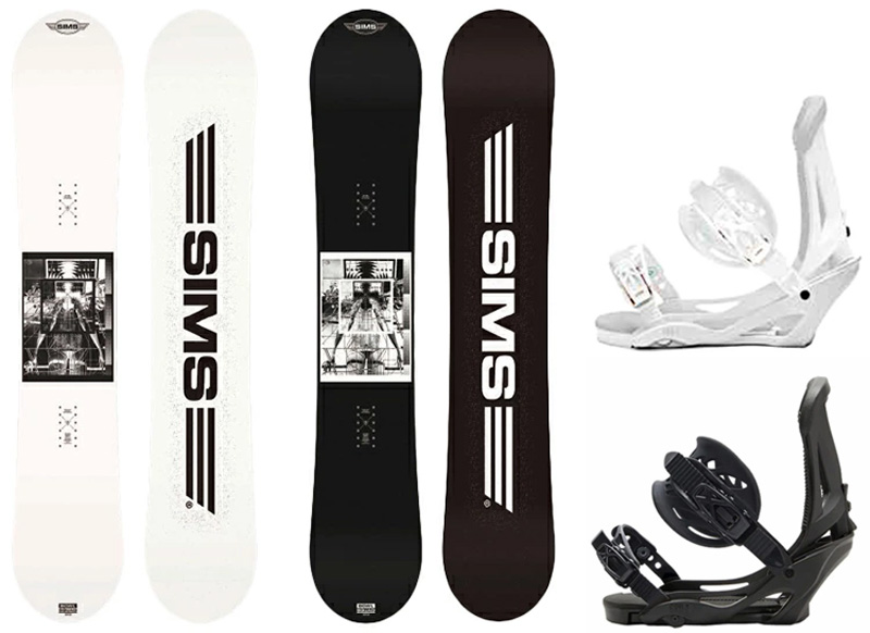 SIMS SNOWBOARDS  シムス メンズ スノーボード 2点セット @80000 | 