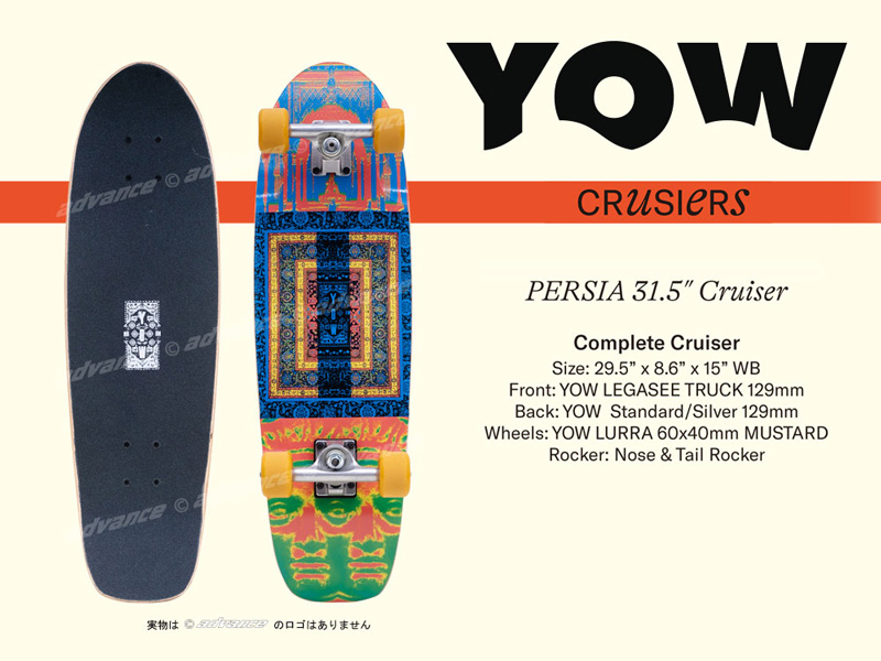 YOW SURFSKATE CRUSIERS type2 @26000 ヤウ サーフスケート ロング