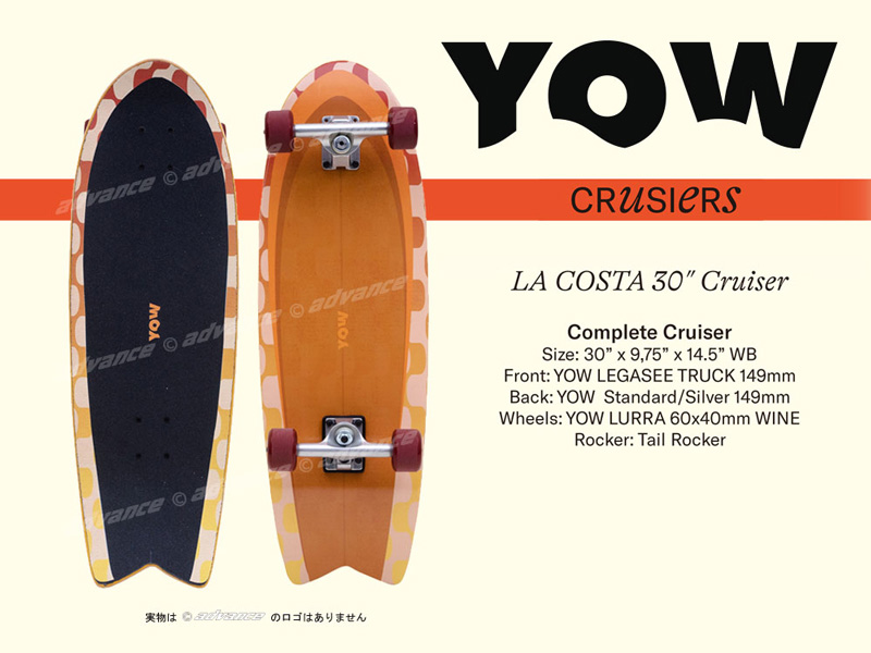 【デッキ　まとめ売り】　ブラントゲート　ヴェイズルーグ軸 YOW SURFSKATE CRUSIERS type2 @26000 ヤウ サーフスケート