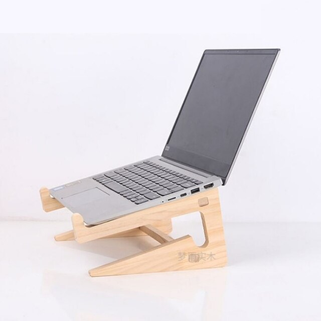 ユニバーサルラップトップ冷却ブラケット,macbook pro air,ipad pro,取り外し可能な木製スタンド｜cyukusou｜03