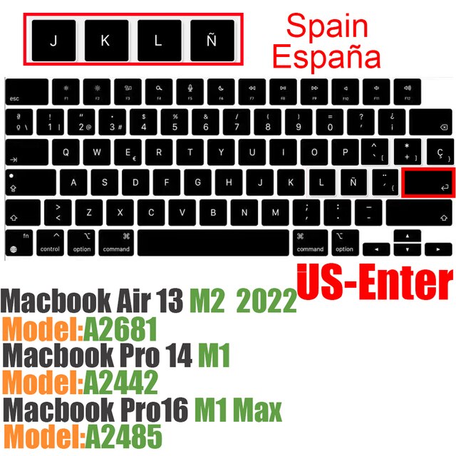 新macbook Pro14 16 2021 A2442A2485 keybaord cvoerロシアスペインチリ韓国語アラビア語フランスキーボードプ｜cyukusou｜09