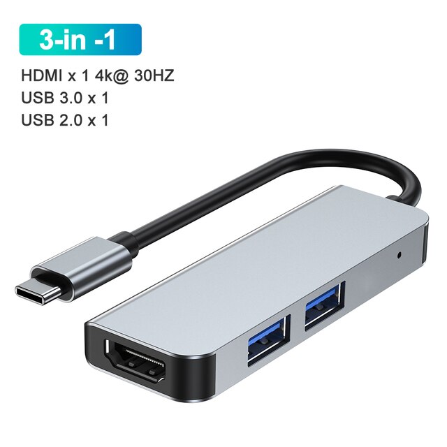 USB Type-Cハブアダプター,USB Type-Cスプリッター,4K,HDMI 3 0ハブ,マルチUSB 3.0 otg,SDカードリーダー,r｜cyukusou｜07