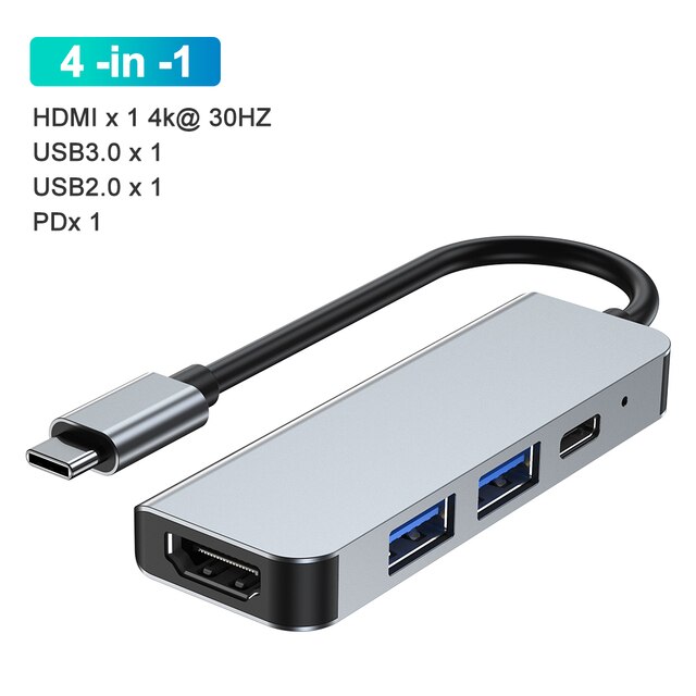 USB Type-Cハブアダプター,USB Type-Cスプリッター,4K,HDMI 3 0ハブ,マルチUSB 3.0 otg,SDカードリーダー,r｜cyukusou｜02