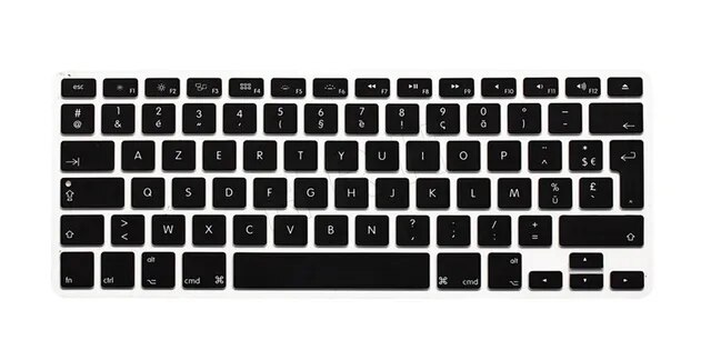 Hrh azerty-macbook air pro用のソフトフレンチシリコンキーボードカバー、euバージョン、13 "、15" 、a1466、a｜cyukusou｜15