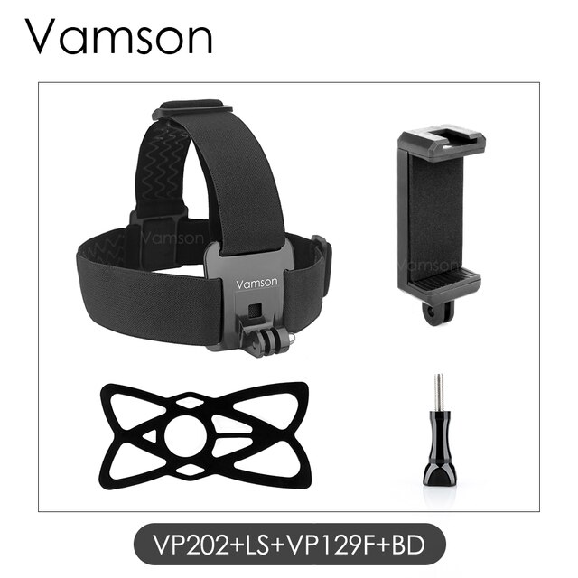 Vamsonのgoproヘッドストラップマウントアクセサリー調整可能なため10 9 8 7 6 5 4 3 + ためsjcam Insta360 VP｜cyukusou｜03
