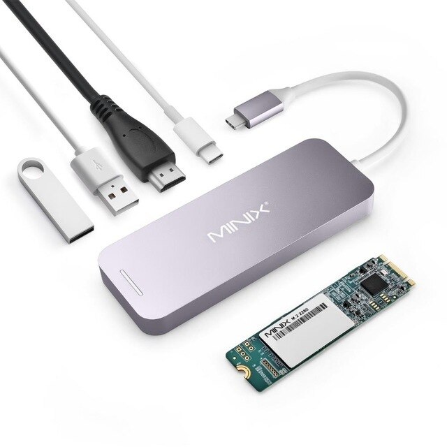 MINIX NEO C-S2 USB ハブ USB-C マルチポート Ssd ストレージタイプ C ハブ HDMI USB 3.0 120 グラム/2｜cyukusou｜03