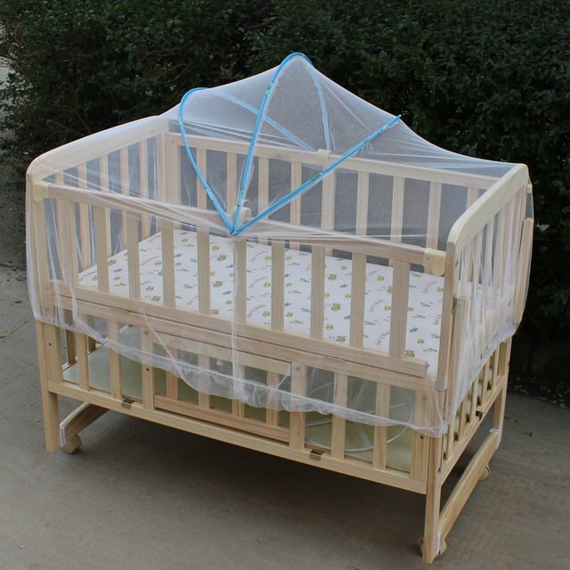 ベビーベッド用の折りたたみ式メッシュ蚊帳,子供用の夏の屋外蚊帳 
