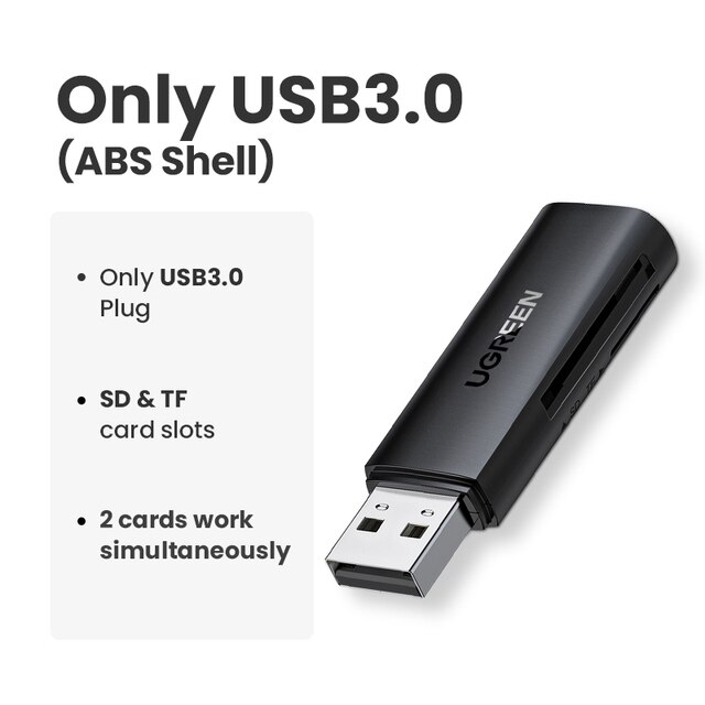Ugreen-USB 3.0からSDへのメモリカードアダプター,pcラップトップアクセサリー用メモリーカード,マルチスマートカードリーダー｜cyukusou｜03