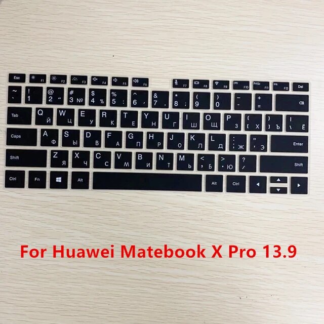 ロシアの文字が付いたキーボードカバー,Huawei matEbook用のキーボードカバー,13 x pro,Huawei mattpuスクリーン用のシ｜cyukusou｜02