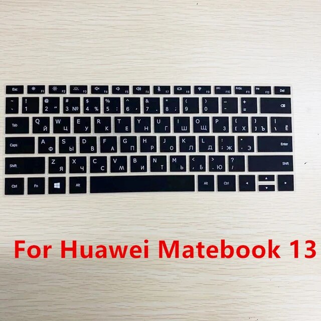 ロシアの文字が付いたキーボードカバー,Huawei matEbook用のキーボードカバー,13 x pro,Huawei mattpuスクリーン用のシ｜cyukusou｜05
