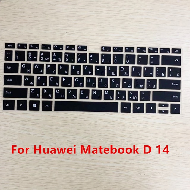 キーボードカバー シリコン キーボード Huawei matebook 13 x pro 13.9 d 14d15用の防水ステッカー付きロシア文字キーボードカバー｜cyukusou｜02