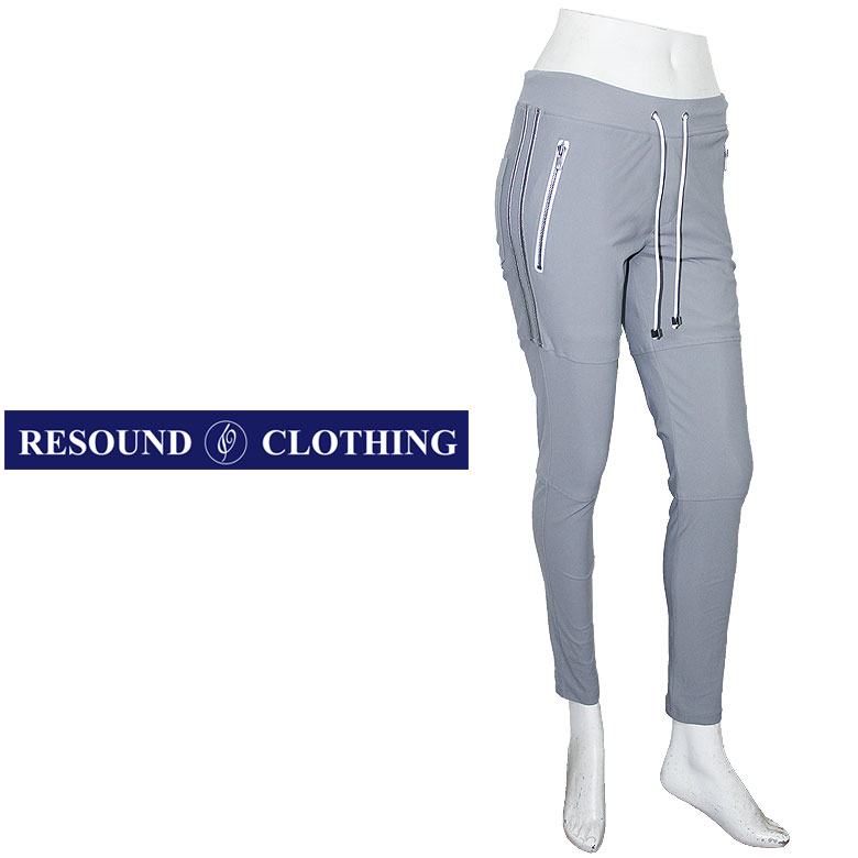 RESOUND CLOTHING リサウンドクロージング ジョンソンラインナイロンパンツ イージーパンツ ボトムス 黒 ブラック グレー スポーツ 朝倉 梅本 メンズ | RESOUND CLOTHING | 01