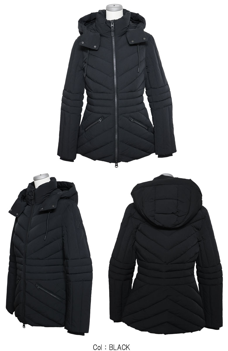 MACKAGE マッカージュ ダウンジャケット 定番アイテム NADIA-NF フード取り外し可 ロゴパッチ 秋冬 暖かい 撥水加工 レディース ウィメンズの画像
