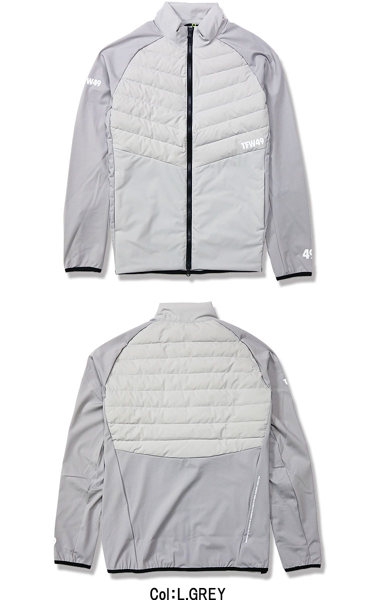 TFW49 ブルゾン ジップアップ ストレッチ性 長袖 SHIELD WARMER BLOUSON SHIELD WARMERシリーズ ダウン配合 アクティブ セットアップ可 メンズ