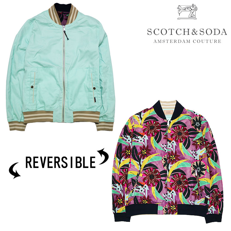 SCOTCH&SODA スコッチ&ソーダ 154763 サテンブルゾン メンズ