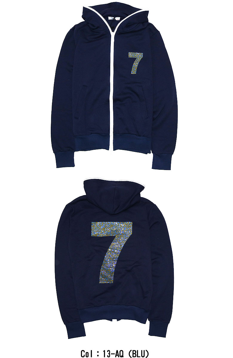 USUALIS ウザリス パーカー フーディ HOODIE ジップ NO7 ZIP ライン