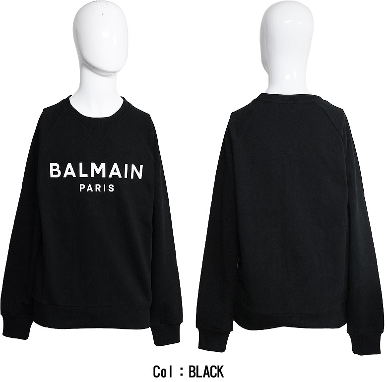 BALMAIN バルマン スウェット シンプル プリント スウェットシャツ