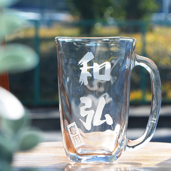 稲嶺盛吉　ビールジョッキー③ イッシー様専用】現代の名工 稲嶺盛吉氏製作 琉球ガラス ロック