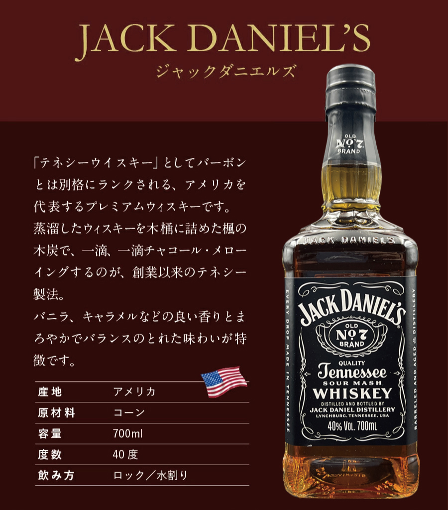 JACK DANIEL'S（ジャックダニエル） 名入れ プレゼント 700ml 写真も