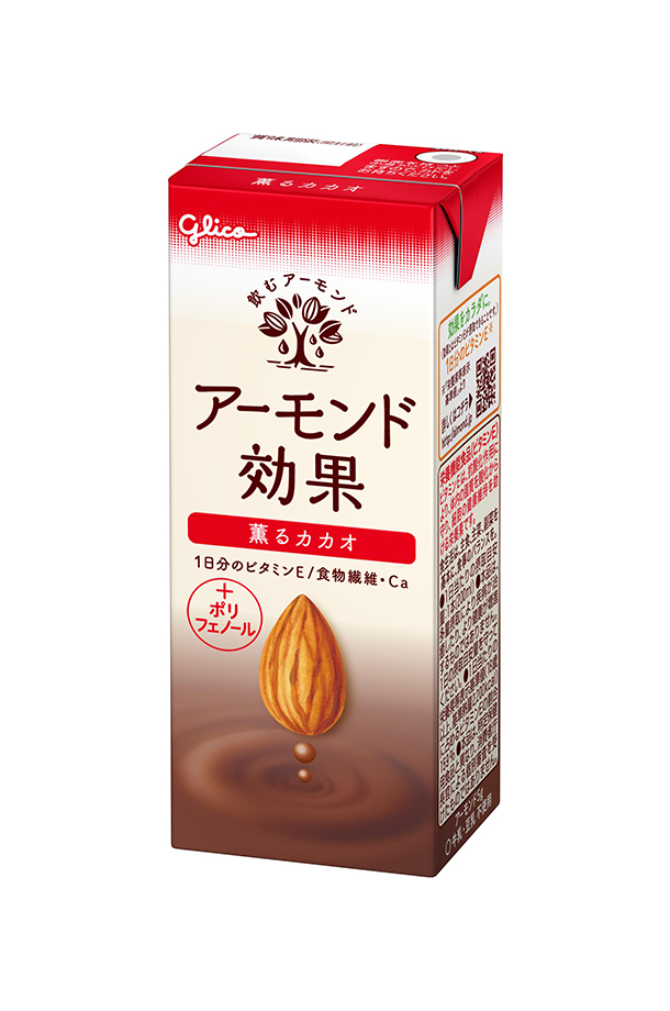 アーモンド効果 グリコ 薫るカカオ 200ml 紙パック 24本×2ケース