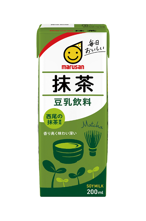 マルサンアイ マルサン 豆乳飲料 抹茶 200ml 紙パック 24本×4ケース