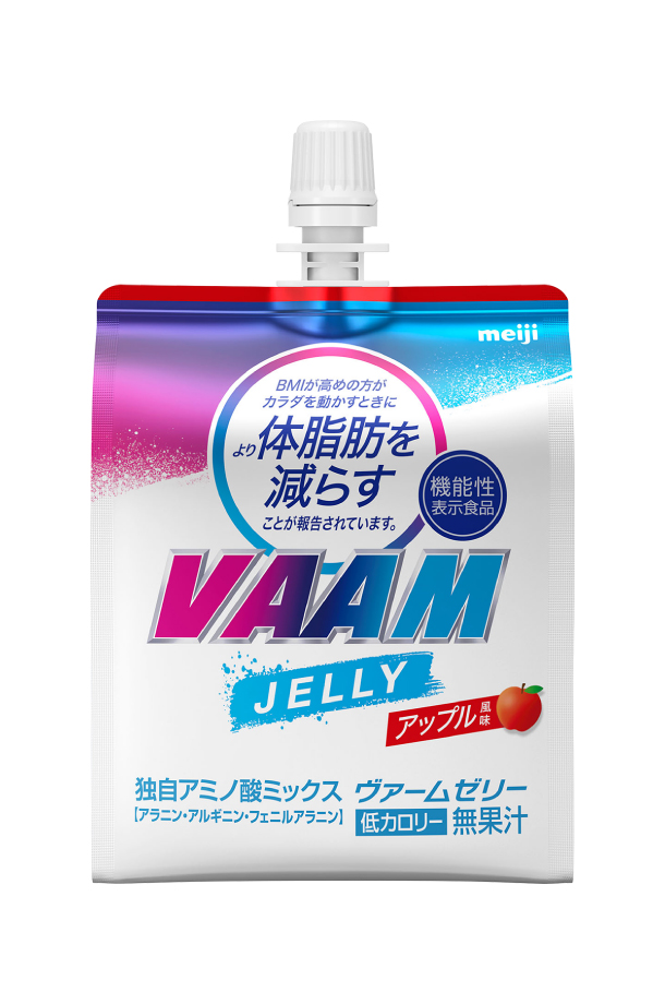 VAAM 機能性表示食品 明治 ヴァームゼリー アップル風味 180g パウチ