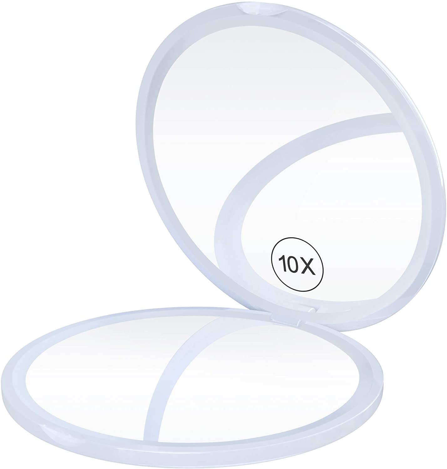 コンパクトミラー 手鏡 拡大鏡 両面鏡 10倍 等倍 コンパクト拡大ミラー メイクミラー 携帯ミラー ハンドミラー 化粧道具 折りたたみミラー スキンケア | ブランド登録なし | 02
