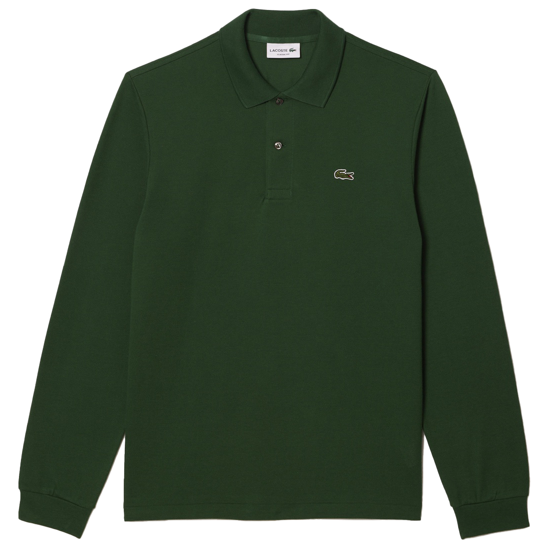【新品Lサイズ】LACOSTE オリジナルフィット 長袖 ポロシャツ グリーン LACOSTE（ラコステ） オリジナルフィット 長袖 ポロシャツ L1312MJ-99