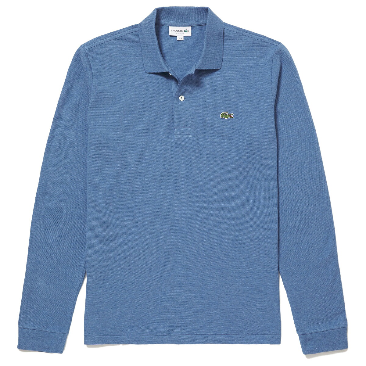 LACOSTE（ラコステ） リブカラー ポロシャツ 長袖 杢糸 L1313LJ