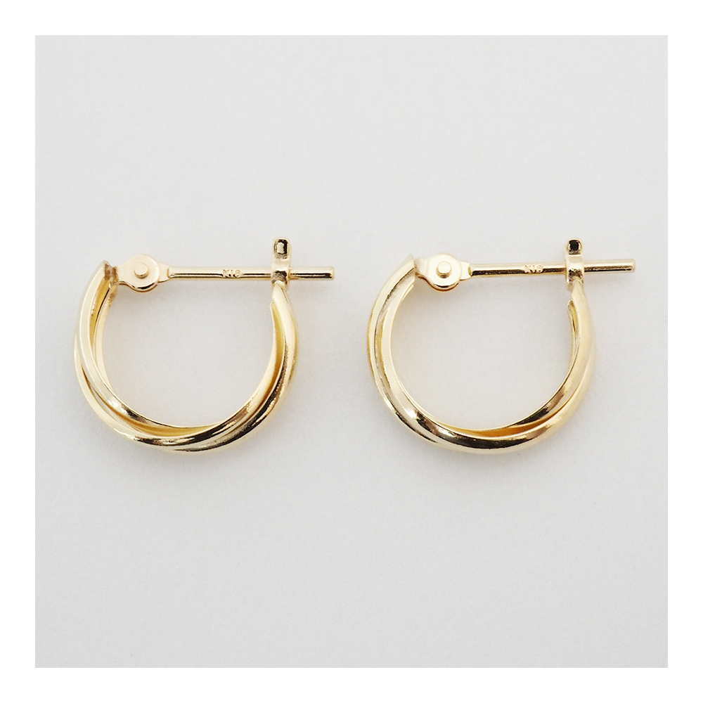 18金 フープ ピアス 18k k18 フープピアス シンプル 地金 18金ピアス