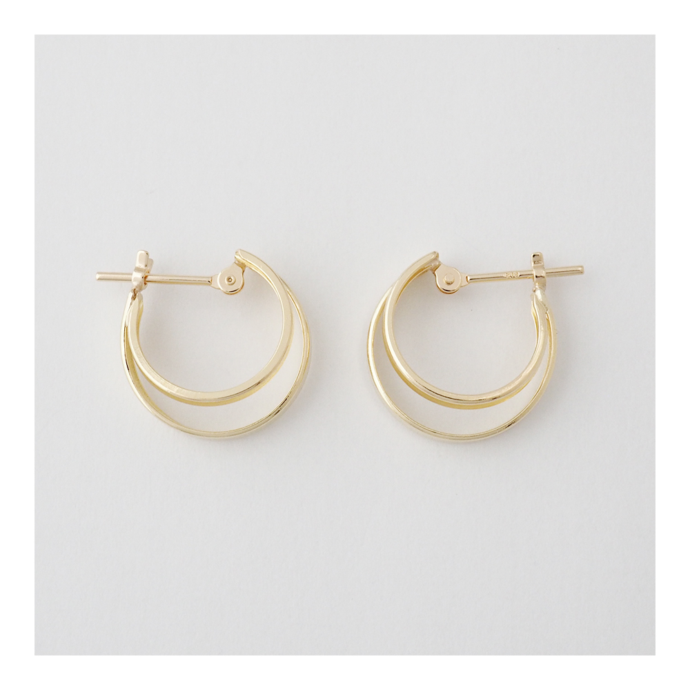 18kフープピアス D0.5 18K ダイヤモンド フープピアス 0.5ct