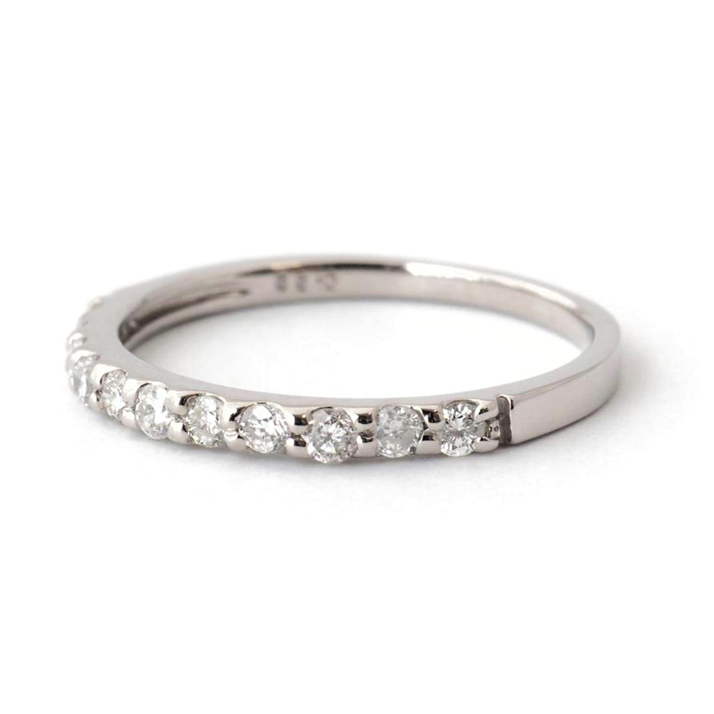 リング ダイヤモンド プラチナ PT 0.22ct ハーフエタニティ