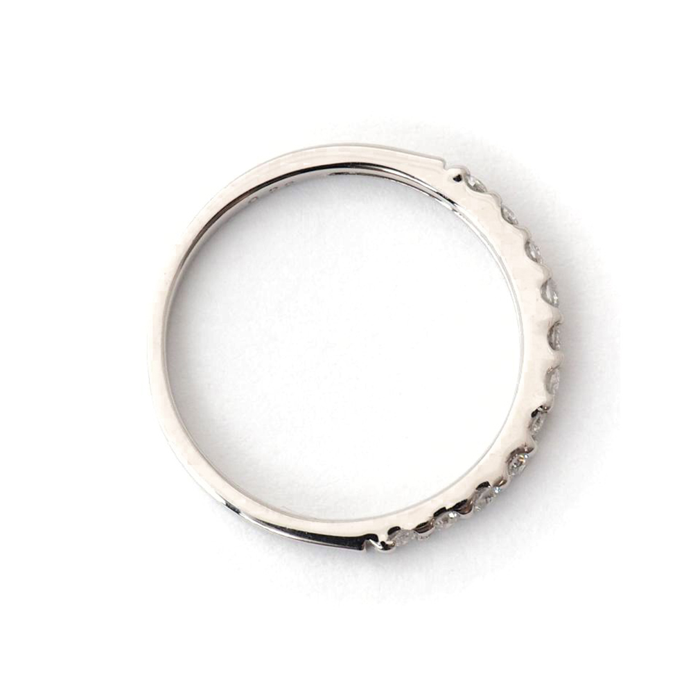 【極美品】✨リング 9号　プラチナPt ダイヤモンド　ハーフエタニティ 指輪 ダイヤモンド リング 指輪 プラチナ レディース エタニティ
