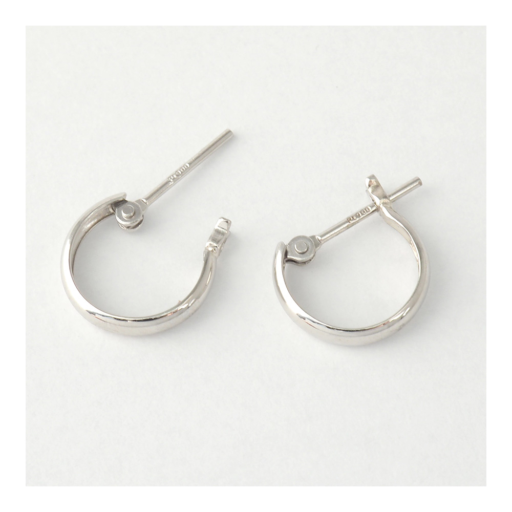ピアス フープ フープピアス プラチナ Pt900 シンプル 小さめ 地金