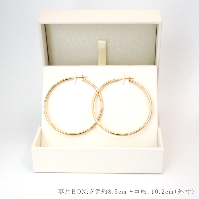18金　輪っか　　ver2 楽天市場】18金 フープピアス 18k 2×20 k18 輪っか 1ペア 18