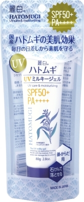 麗白 ハトムギUVミルキージェル SPF50＋PA＋＋＋＋チューブタイプ 80g【ＵＶ日焼け止め】 48セット