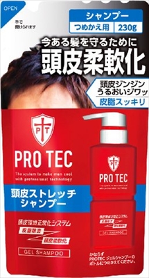 ＰＲＯ　ＴＥＣ　頭皮ストレッチシャンプー　つめかえ用　２３０ｇ 【 ライオン 】 【 シャンプー 】 20セット