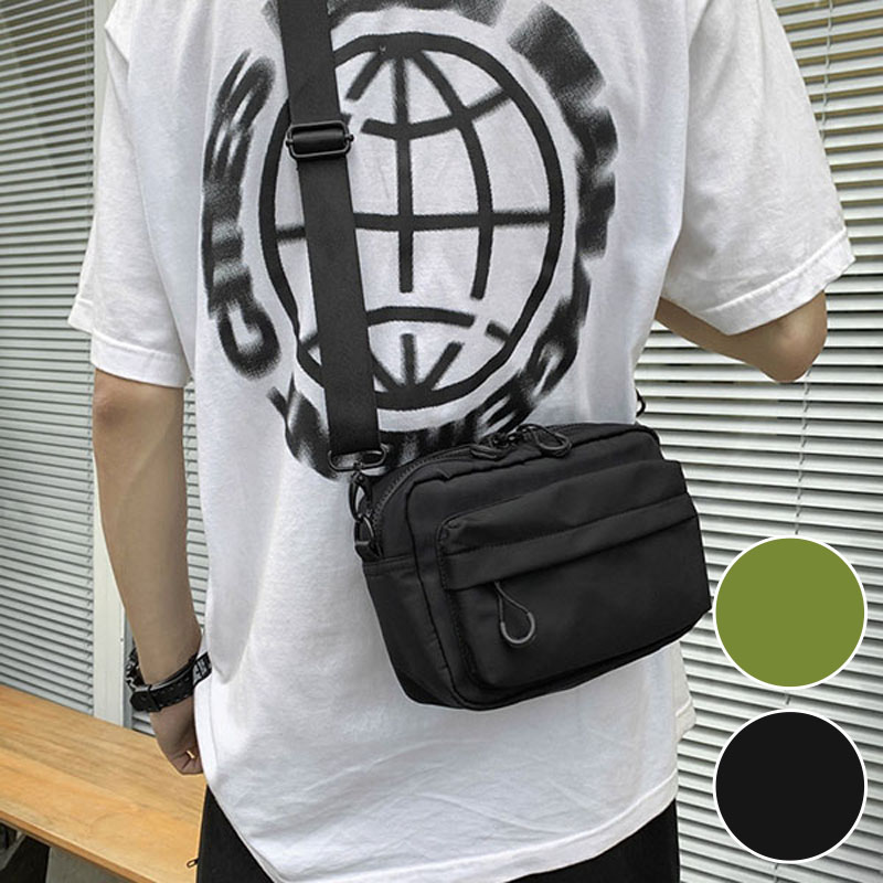 ショルダーバッグ メンズ 斜めがけ 小さい 横型 軽い おしゃれ 撥水 小さめ 旅行 サブ 軽量 丈夫 | ブランド登録なし | 01